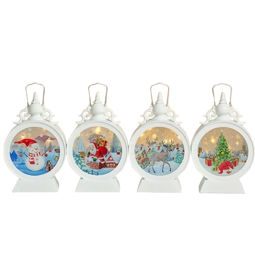 Noel-Đèn led tròn hoa văn 10x15cm 91-3416-JC