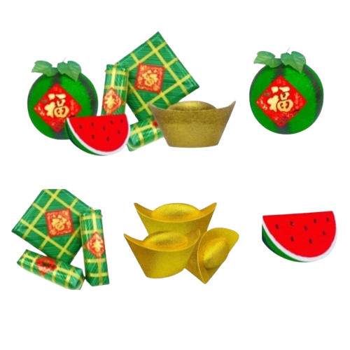 Tết - Bộ dưa hấu bánh chưng 20cm-CB