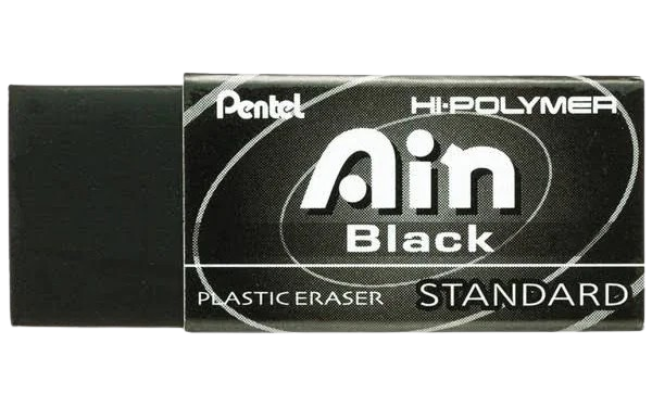 Gôm Pentel ZEAH10 đen-S