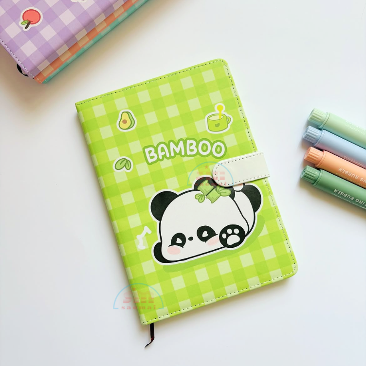 Sổ da A5 bìa hình cute-PP