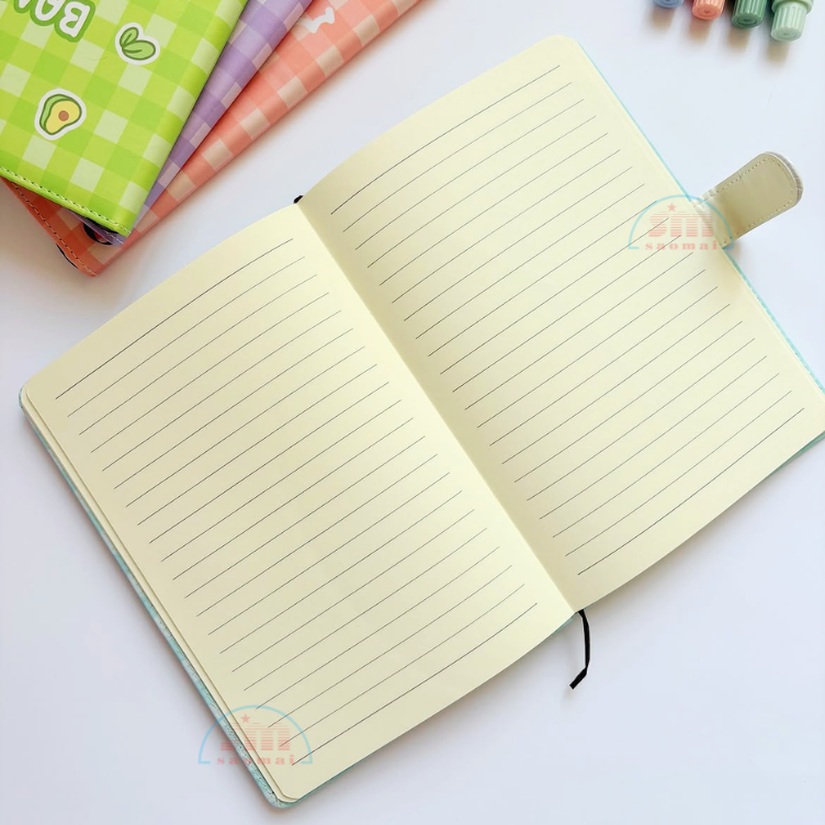 Sổ da A5 bìa hình cute-PP