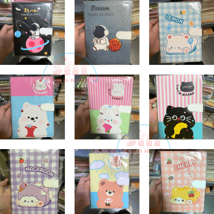 Sổ da A5 bìa hình cute-PP