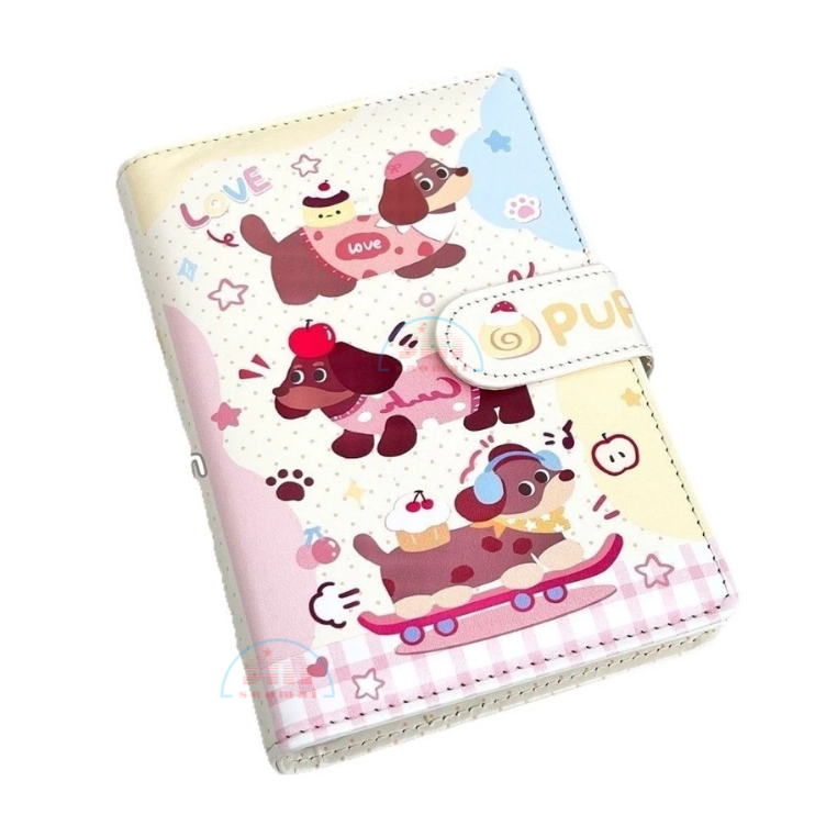 Sổ da A5 bìa hình cute-PP