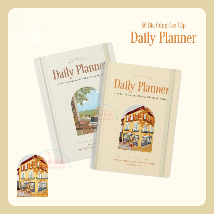 Sổ Daily Planner A5 caro 9813 (160 trang)-HP