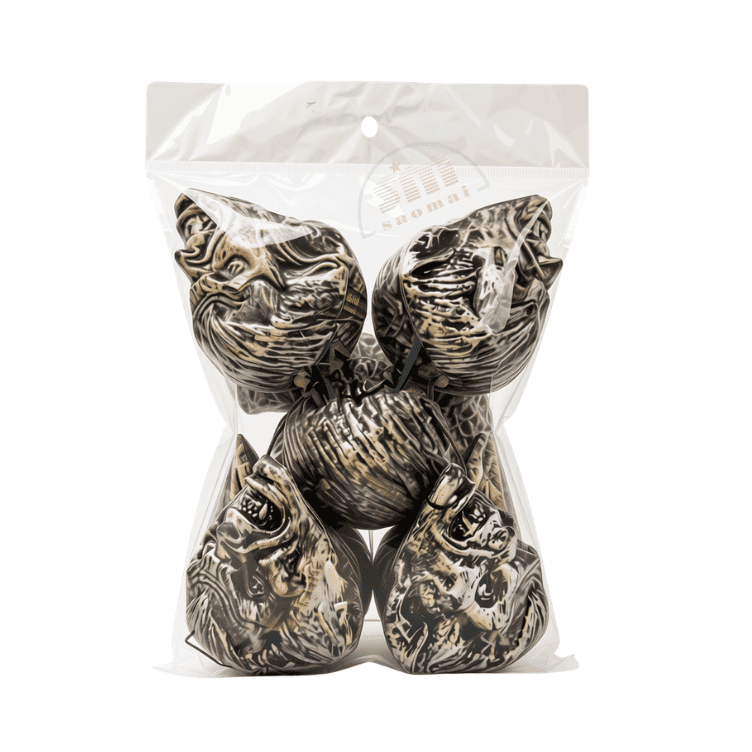Đồ trang trí Halloween-Đầu lâu dẹp (5 cái) 26-TD