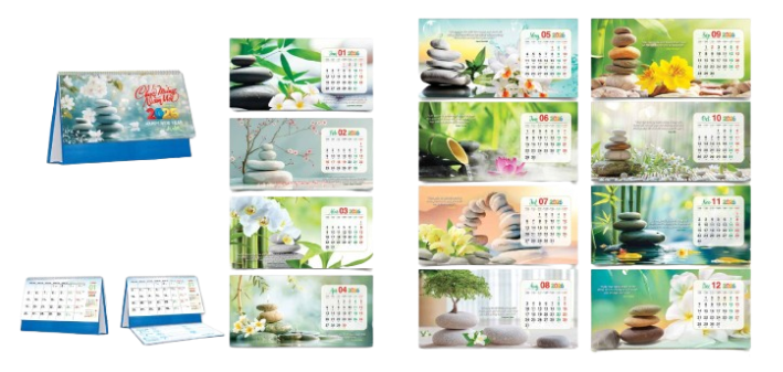 Lịch bàn chữ A 2026-HT