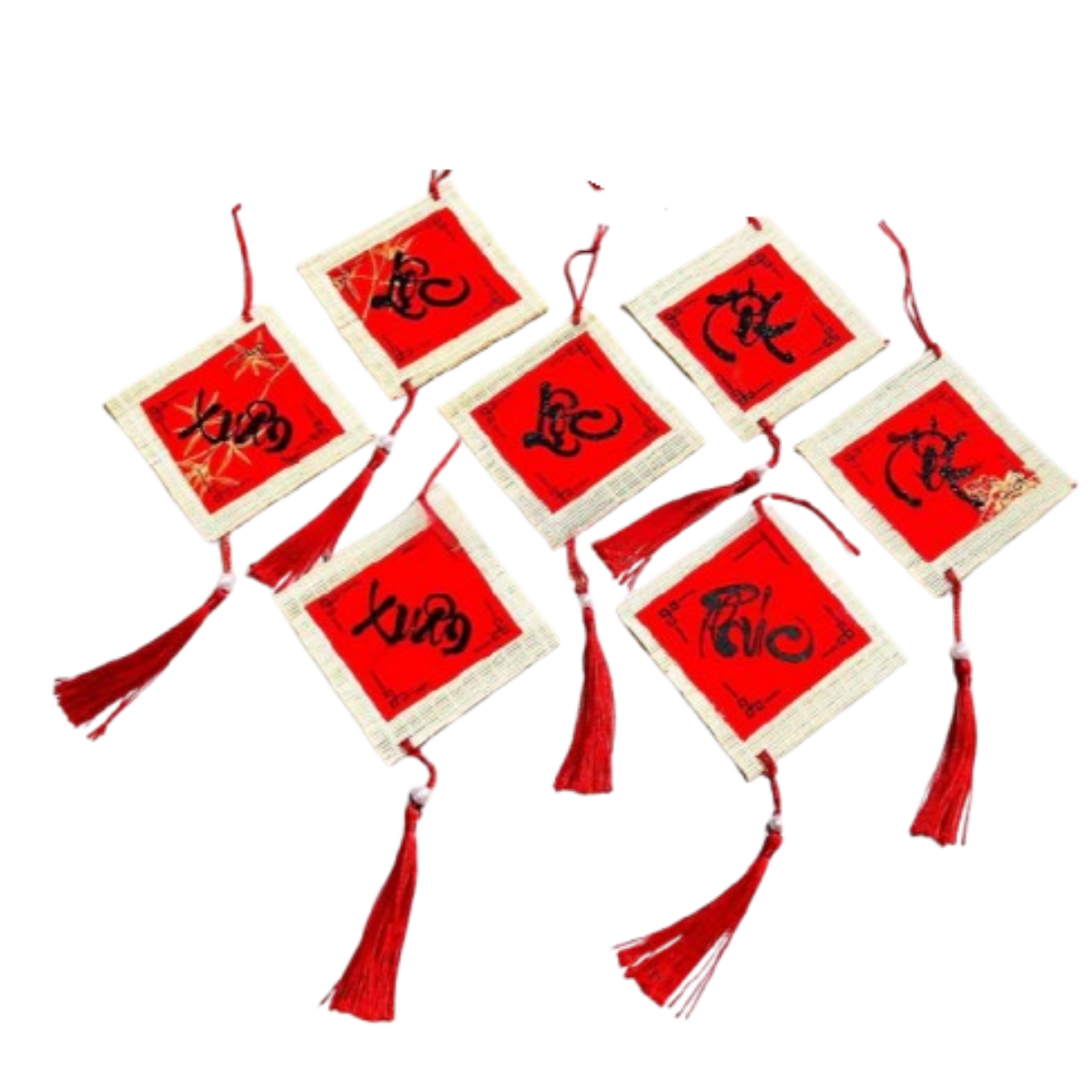 Tết-Liễn tre treo vuông (9x9)-QSN