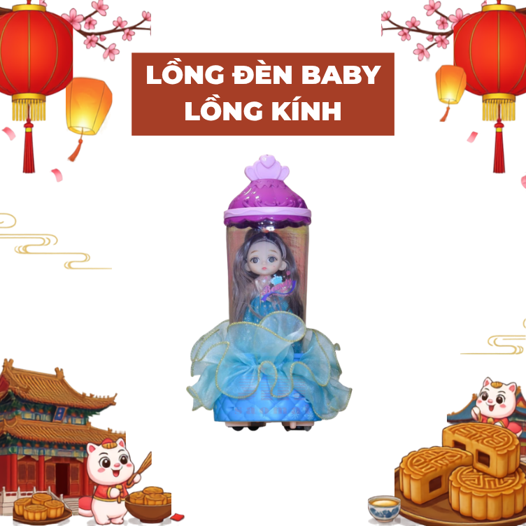 TT-Lồng đèn baby lồng kính-TD