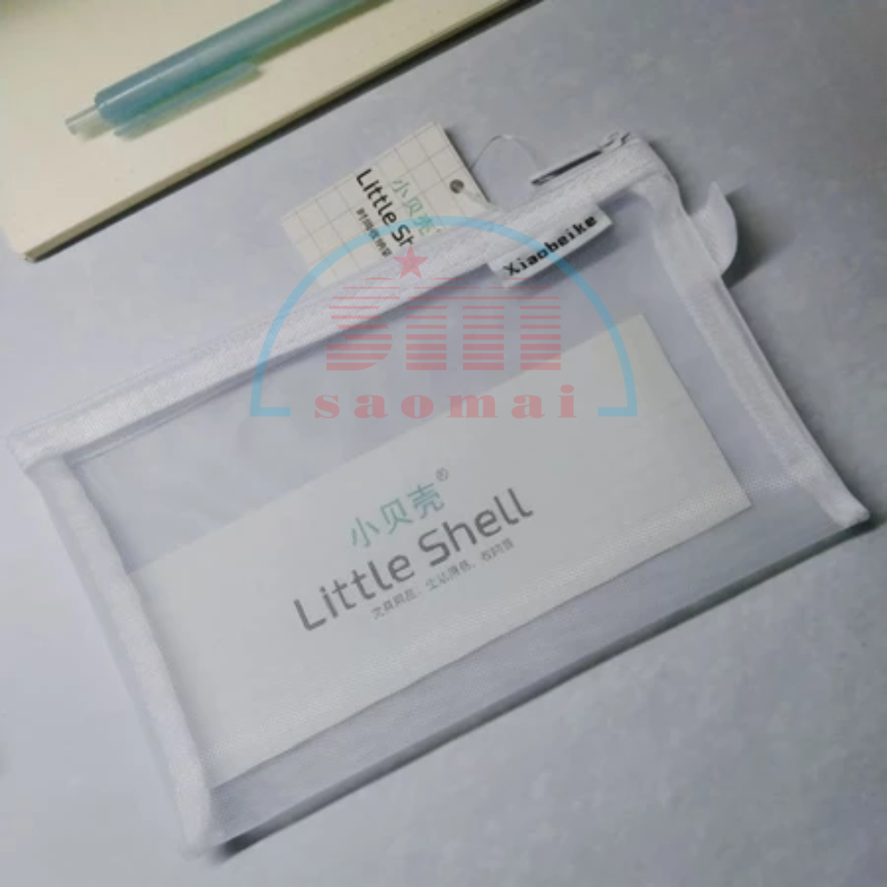 Túi đựng bút lưới có khóa kéo Little Shell A5-202-TM