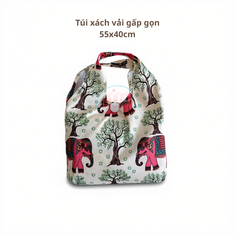 Túi xách vải gấp gọn 55x40cm
