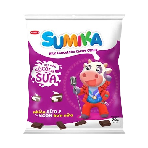 Kẹo mềm hương sữa dâu 70g-BBC
