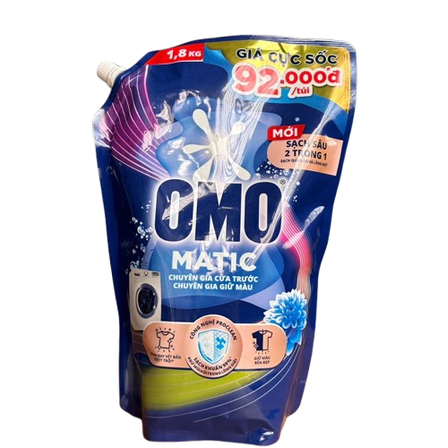 Nước giặt Omo cửa trước 1,7 lít(bịch)-HN/TP