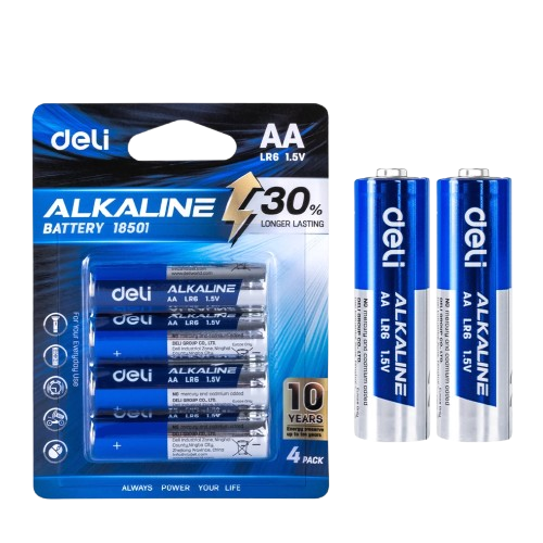 Pin AA ALKALINR Deli 18501-4-LA