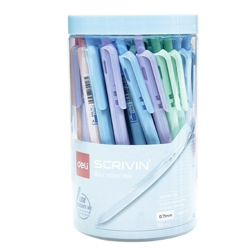 Bút bi Deli Q137C-BL xanh-LA