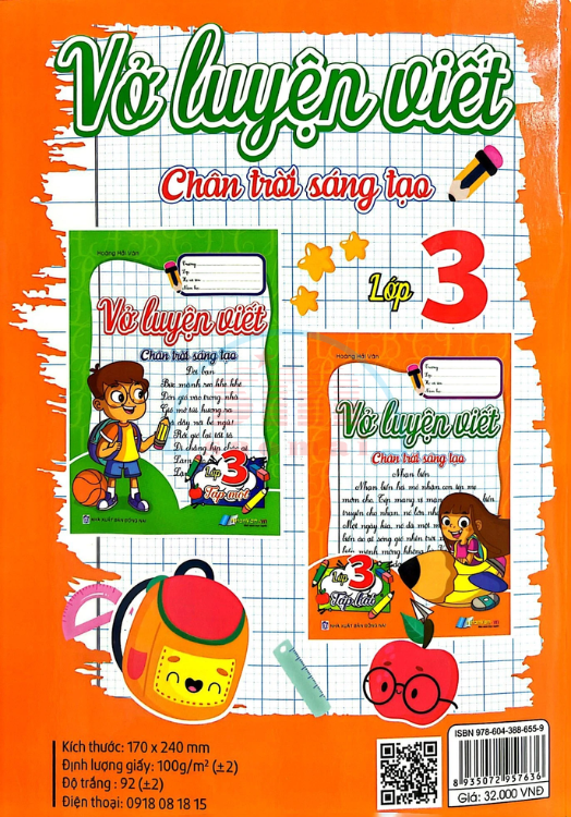 Vở luyện viết Lớp 3-Tập 2-TVB