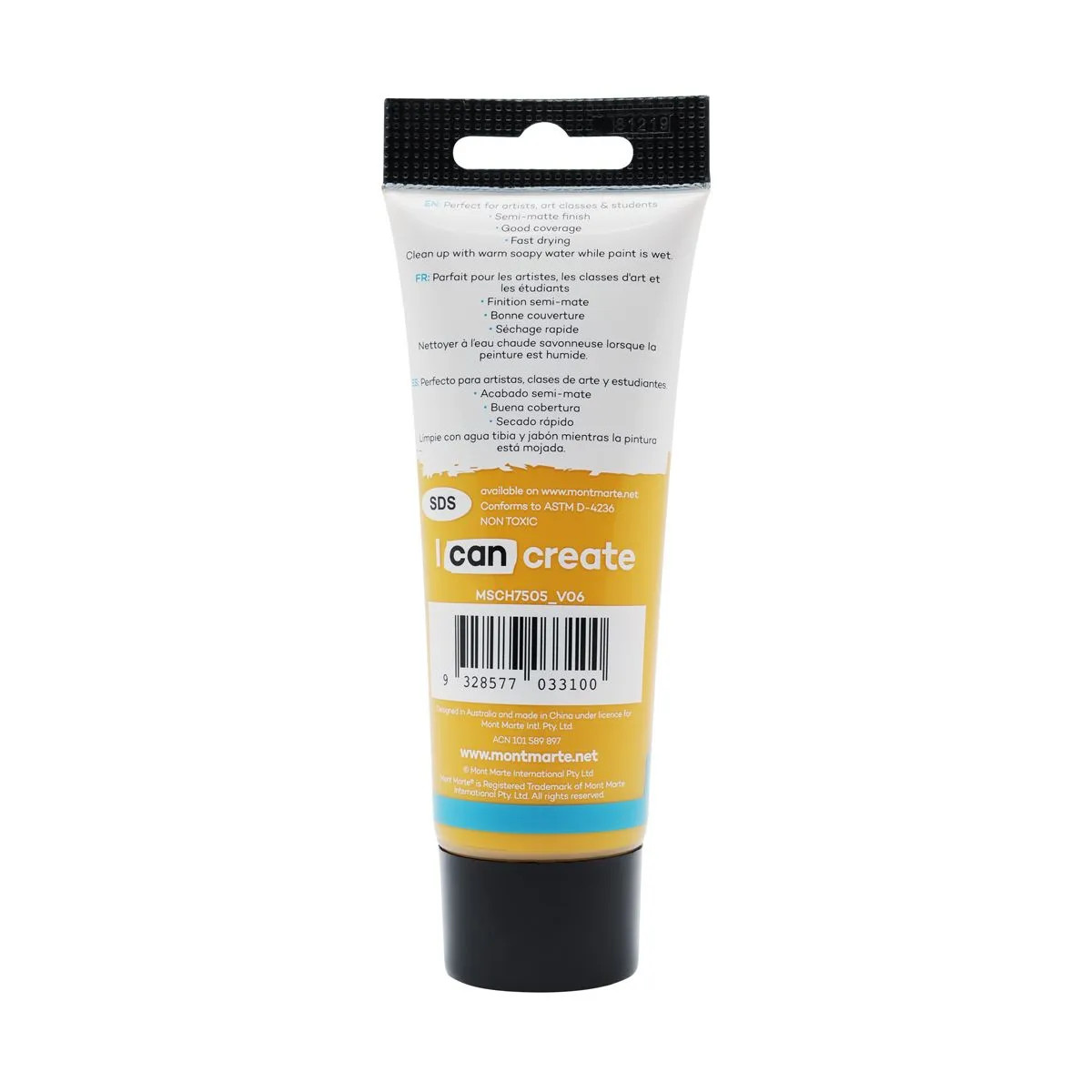Màu vẽ Acylic Paint MSCH7505 Yellow Ochre (75ml)-VM