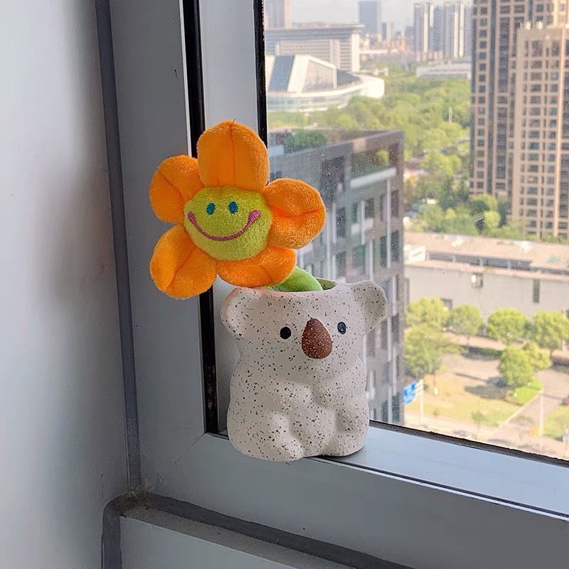 Bông hoa vải 40cm-Or