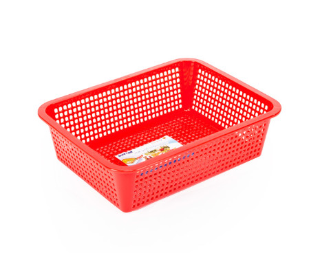 Rổ nhựa vuông 34,5x26X10 cm-DT/BL