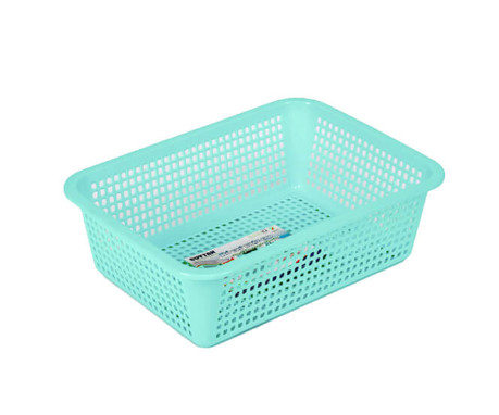 Rổ nhựa vuông 34,5x26X10 cm-DT/BL