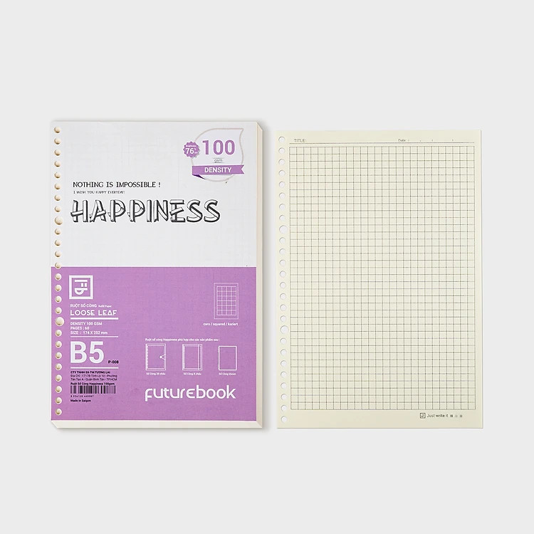Ruột sổ Còng B5 Happiness P008-AĐ