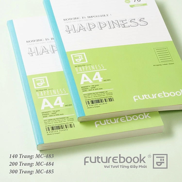 Sổ MC A4  Happiness MC485 (300Tr)-AĐ