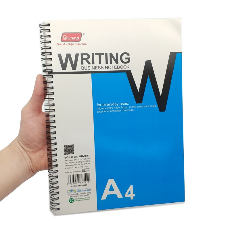 Sổ lò xo A4 Pgand TMG 8541 (200 trang)-KP