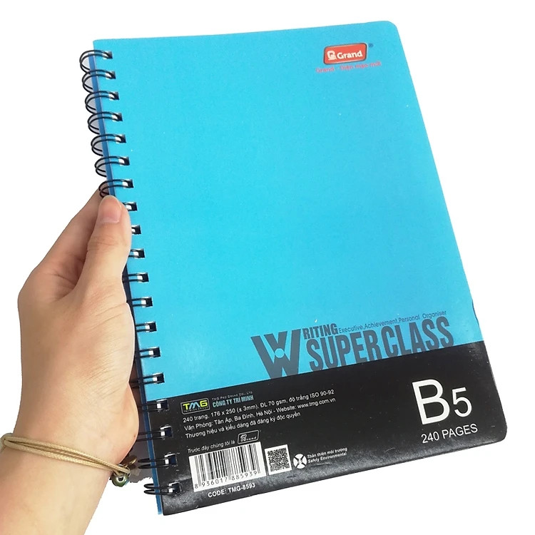 Sổ lò xo B5 Pgand TMG 8593 (240 trang)-KP