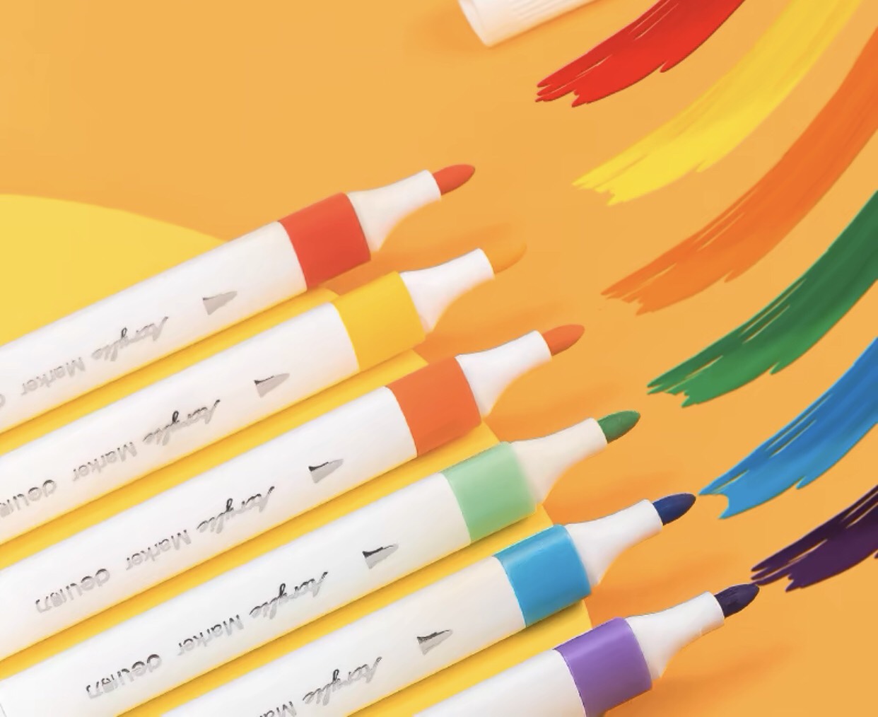 Bút lông Acrylic 48 màu Deli HM924-48 2 đầu-LA