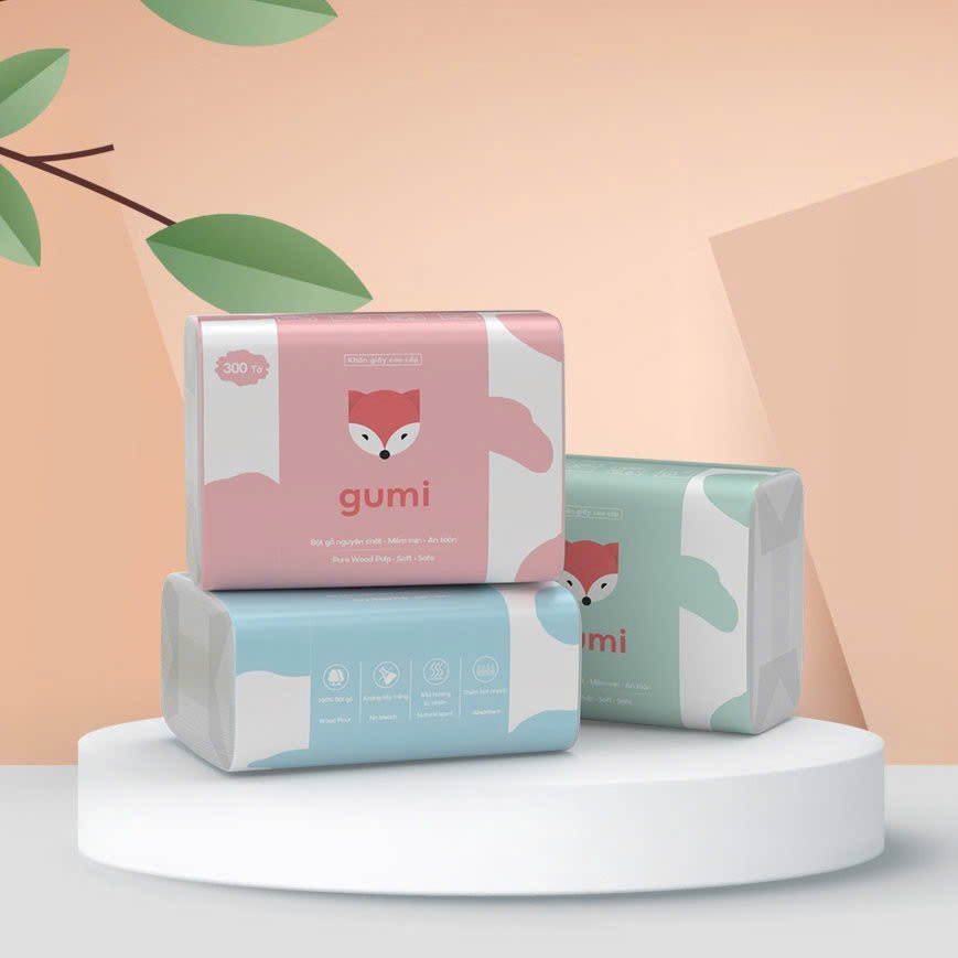 Khăn giấy Gumi 3 lớp 300t-GM