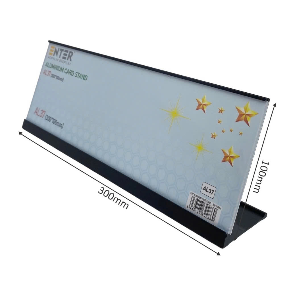 Bảng thông tin để bàn nhôm Enter AL37 100X100mm-SM