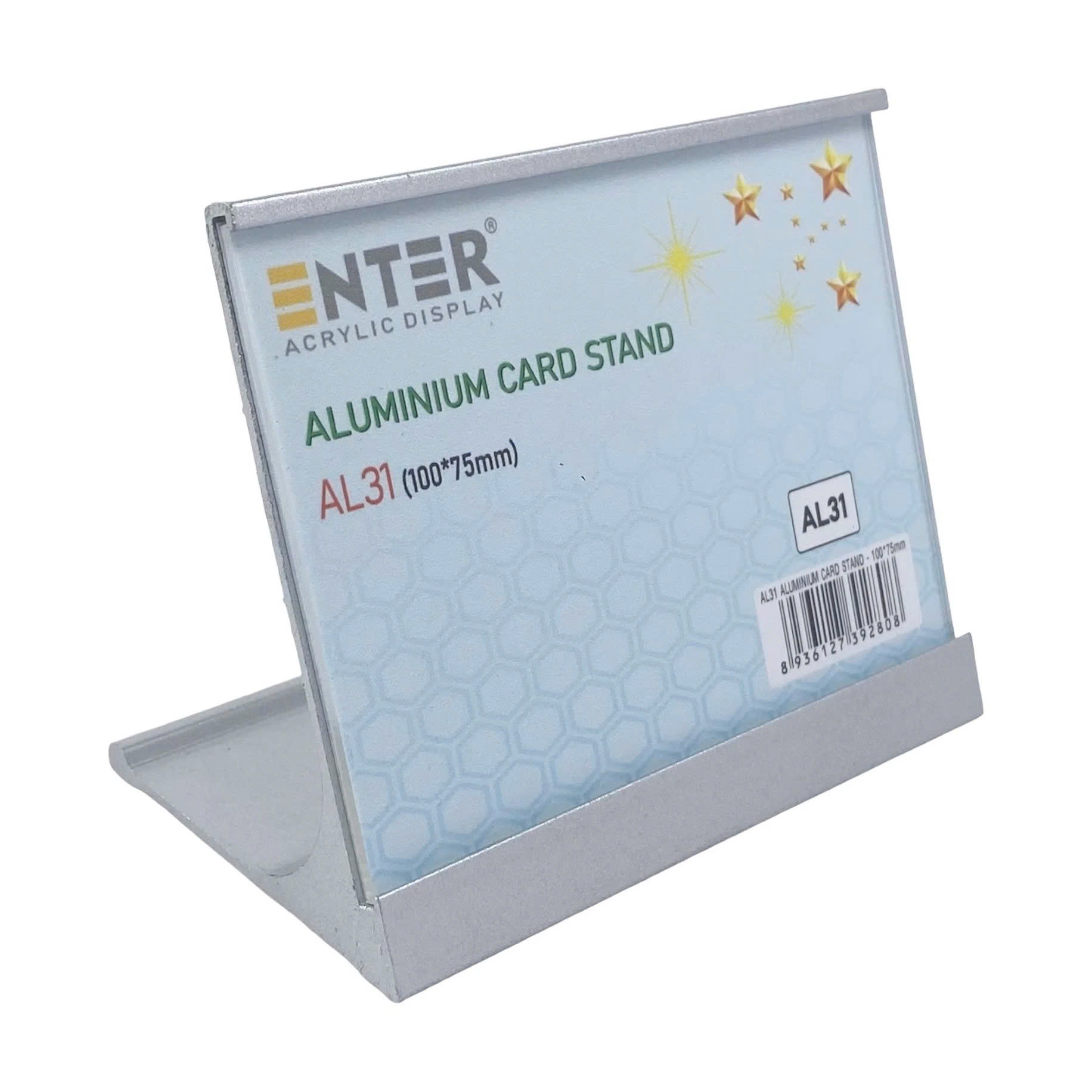 Bảng thông tin để bàn nhôm Enter AL31 100X75mm-SM