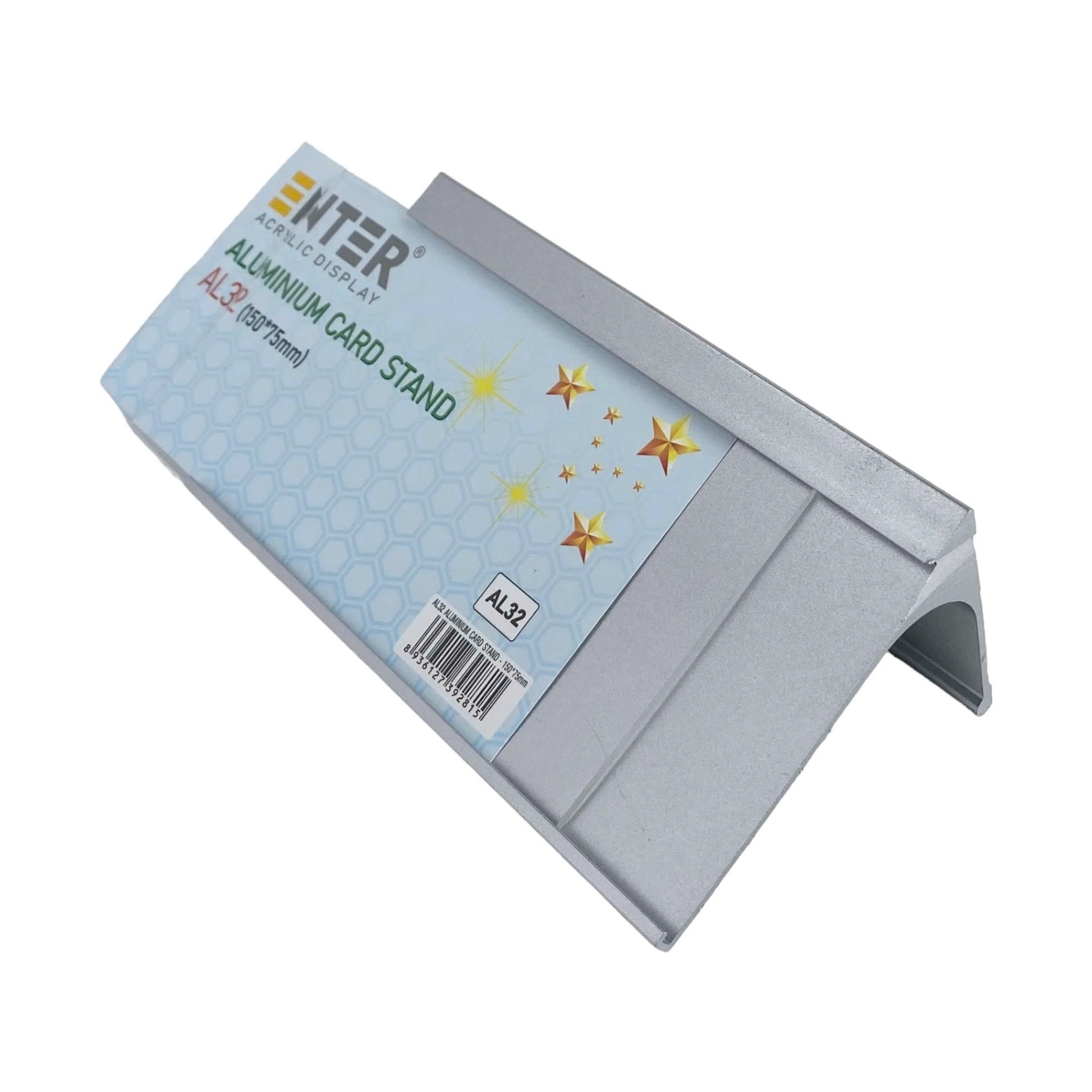 Bảng thông tin để bàn nhôm Enter AL32 150X75mm-SM