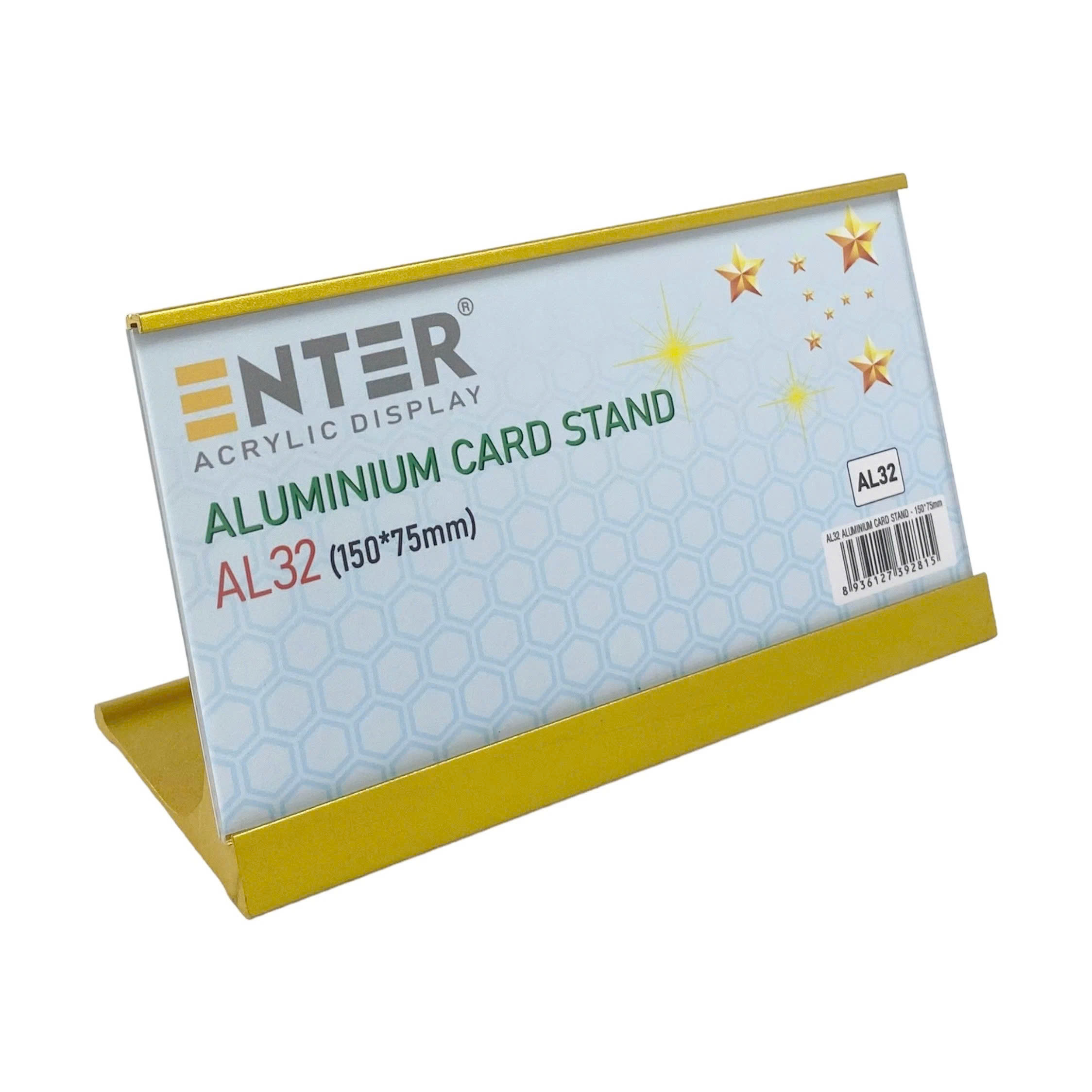 Bảng thông tin để bàn nhôm Enter AL32 150X75mm-SM