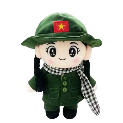 Gấu yêu nước Thanh niên xung phong 25cm-ZOO