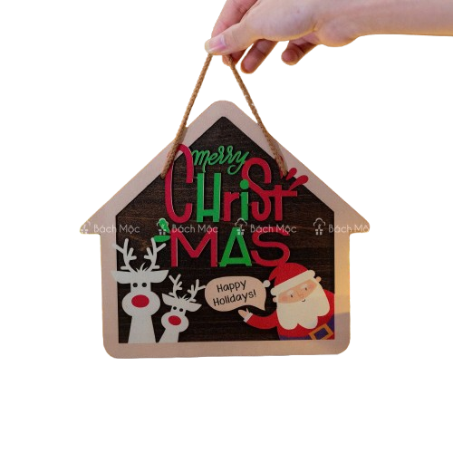 Noel-Bảng gỗ nội dung nhỏ-BM