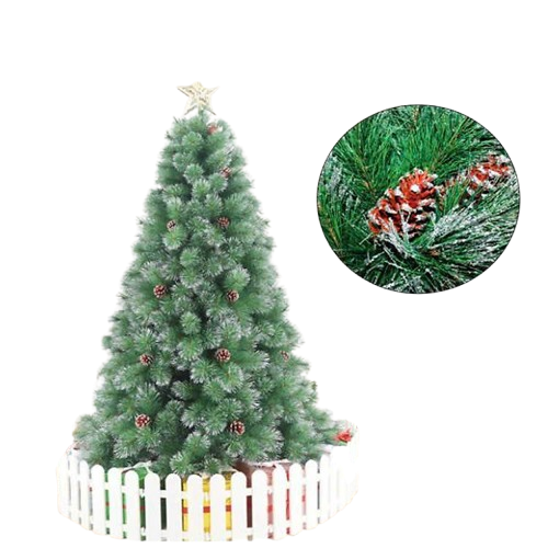 Noel-Cây thông 1,5m TCB-5 cước lăn kim tuyết bạc-CC