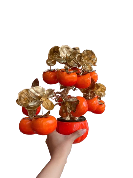 Chậu trái cây lớn ( Táo - Lựu - Hồng ) -KTN