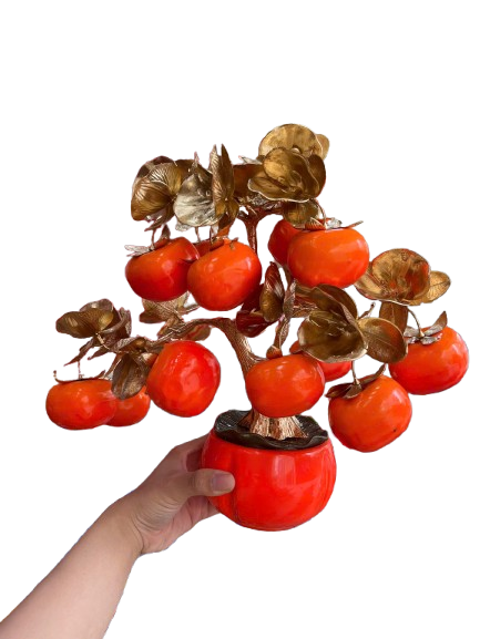 Chậu trái cây lớn ( Táo - Lựu - Hồng ) -KTN