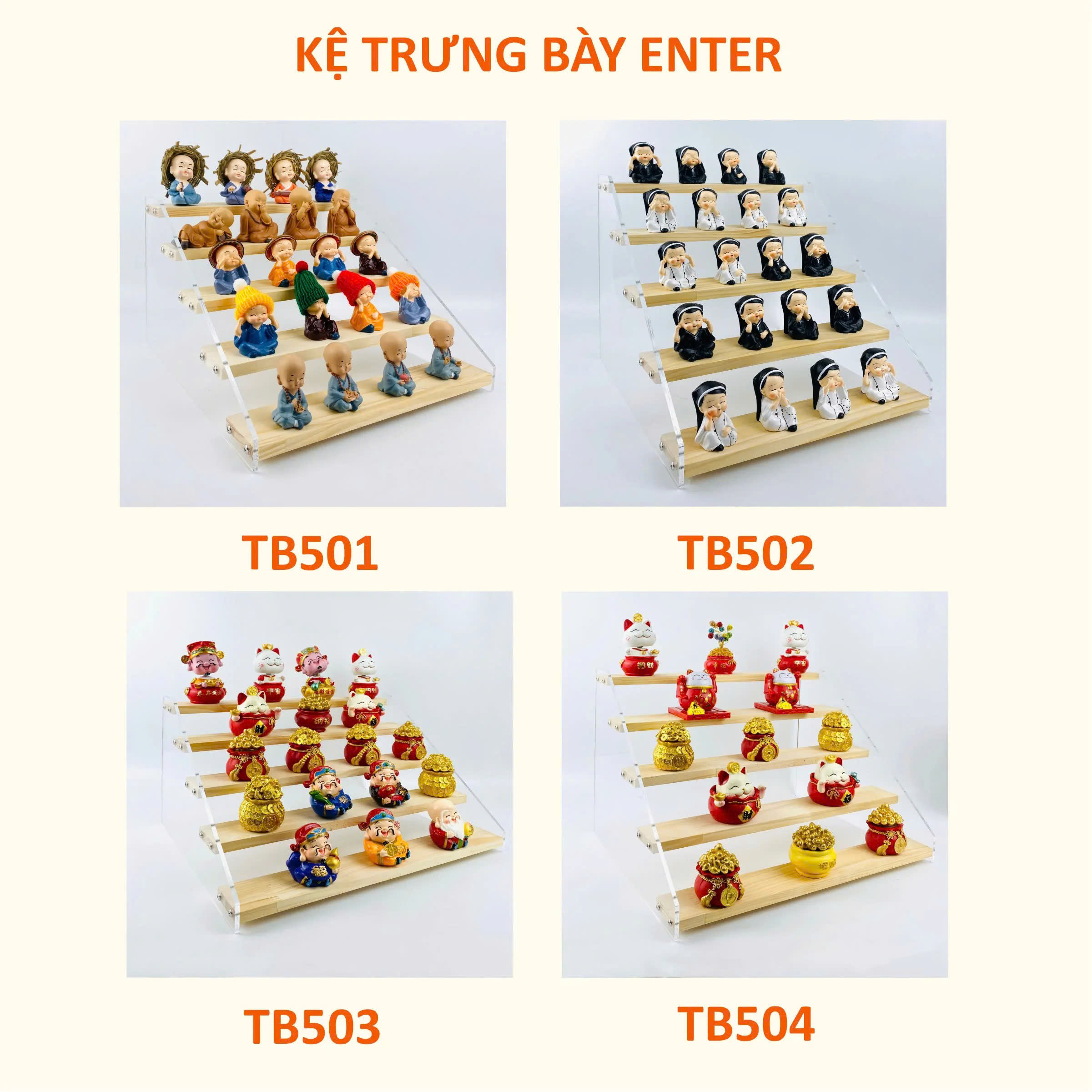 Kệ trưng bày Enter 5 tầng TB504-SM