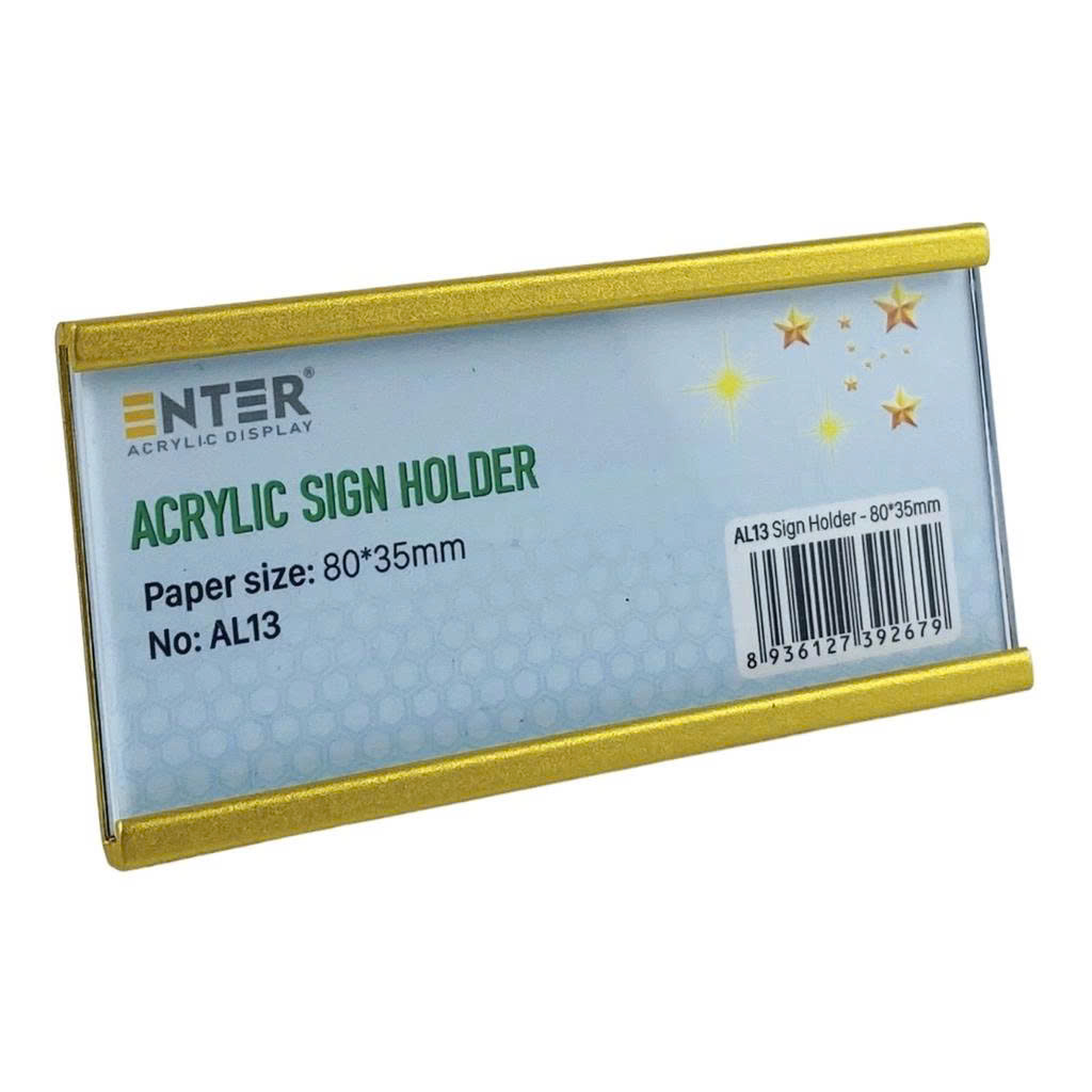 Bảng thông tin nhôm Enter AL13 80X35mm-SM