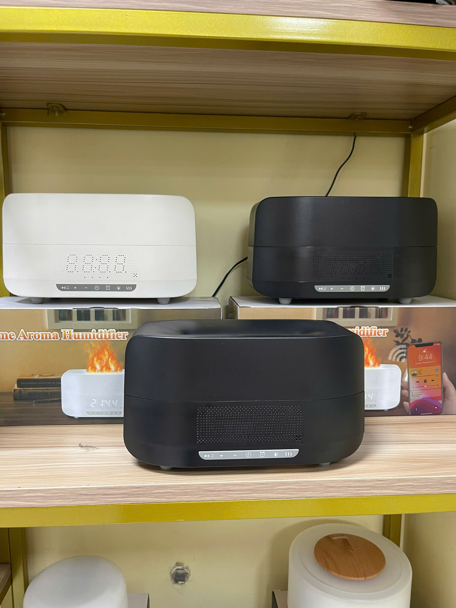 Máy KT tinh dầu ngon lửa loa Bluetooth-BL