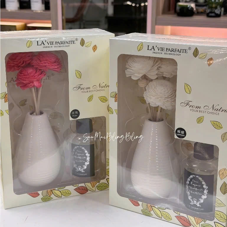 Set tinh dầu+bình hoa La'vie Parfaite-BL