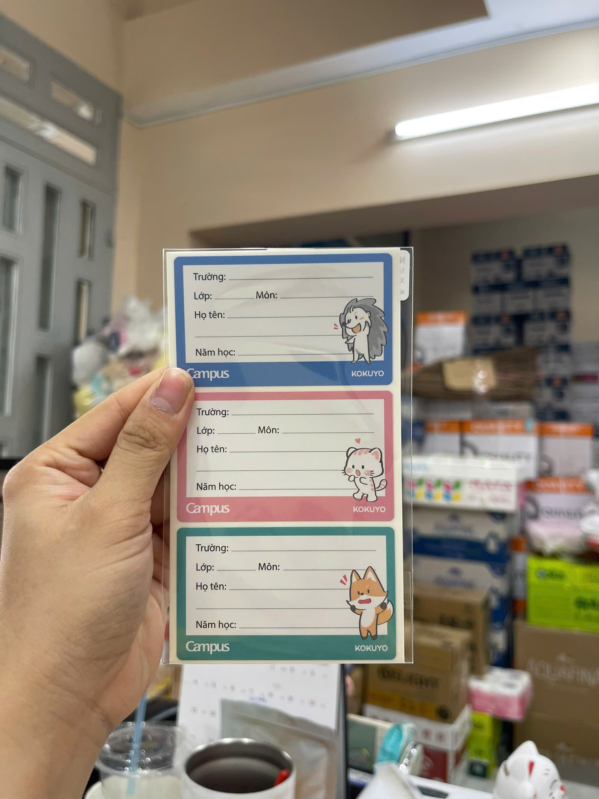 Nhãn tập Campus NT-18AC-VT
