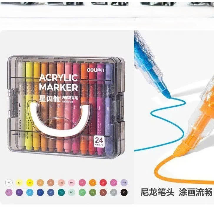 Bút lông Acryic 24 màu C194-24-LA