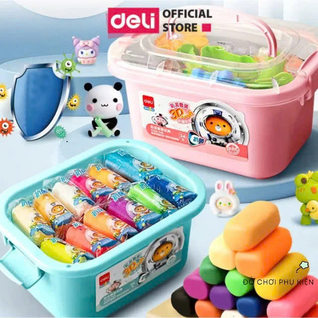 Đất nặn 12 màu Deli YC-135-12B hồng-LA