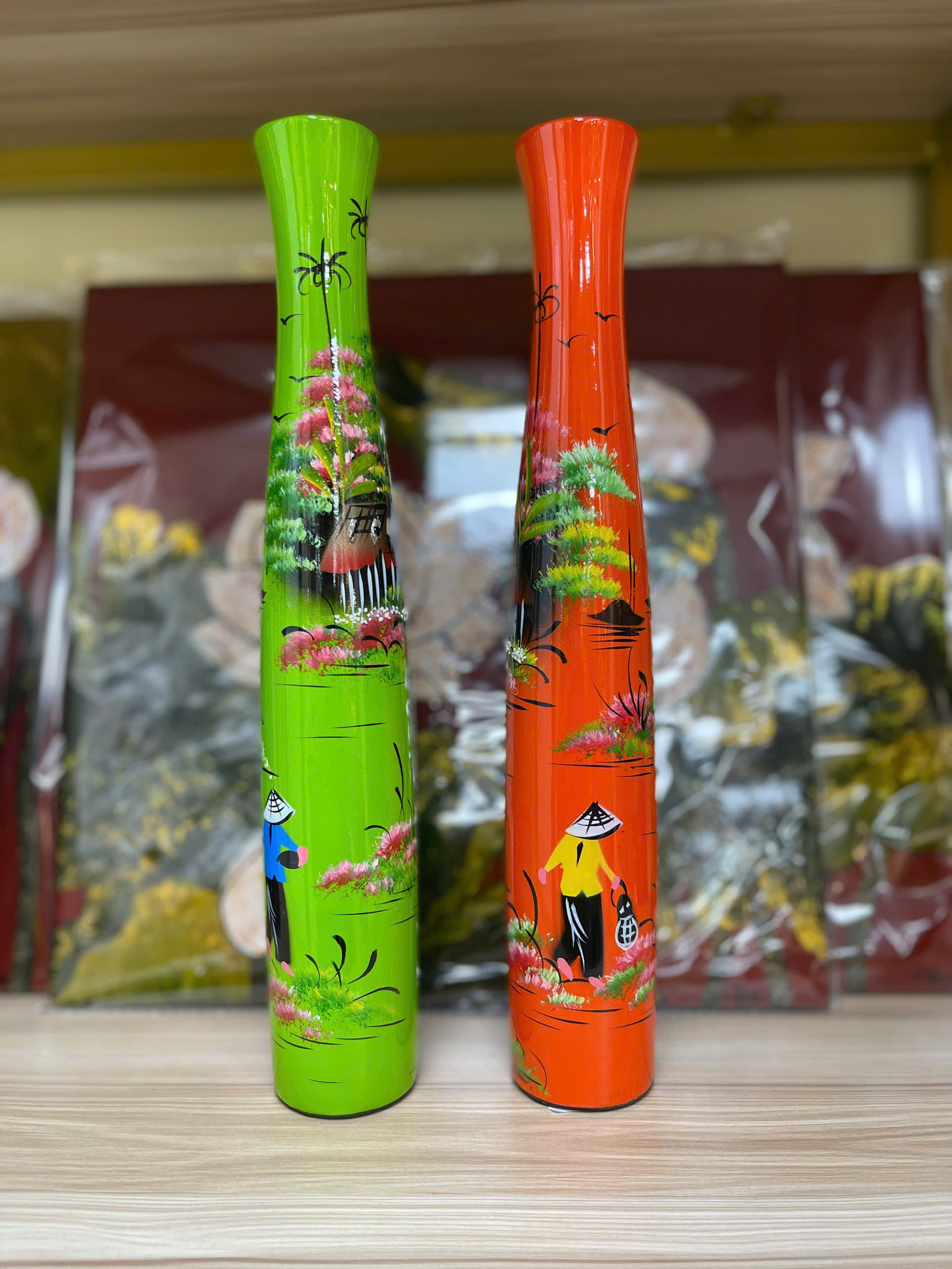 Lọ sơn mài cao 30cm-SMTB