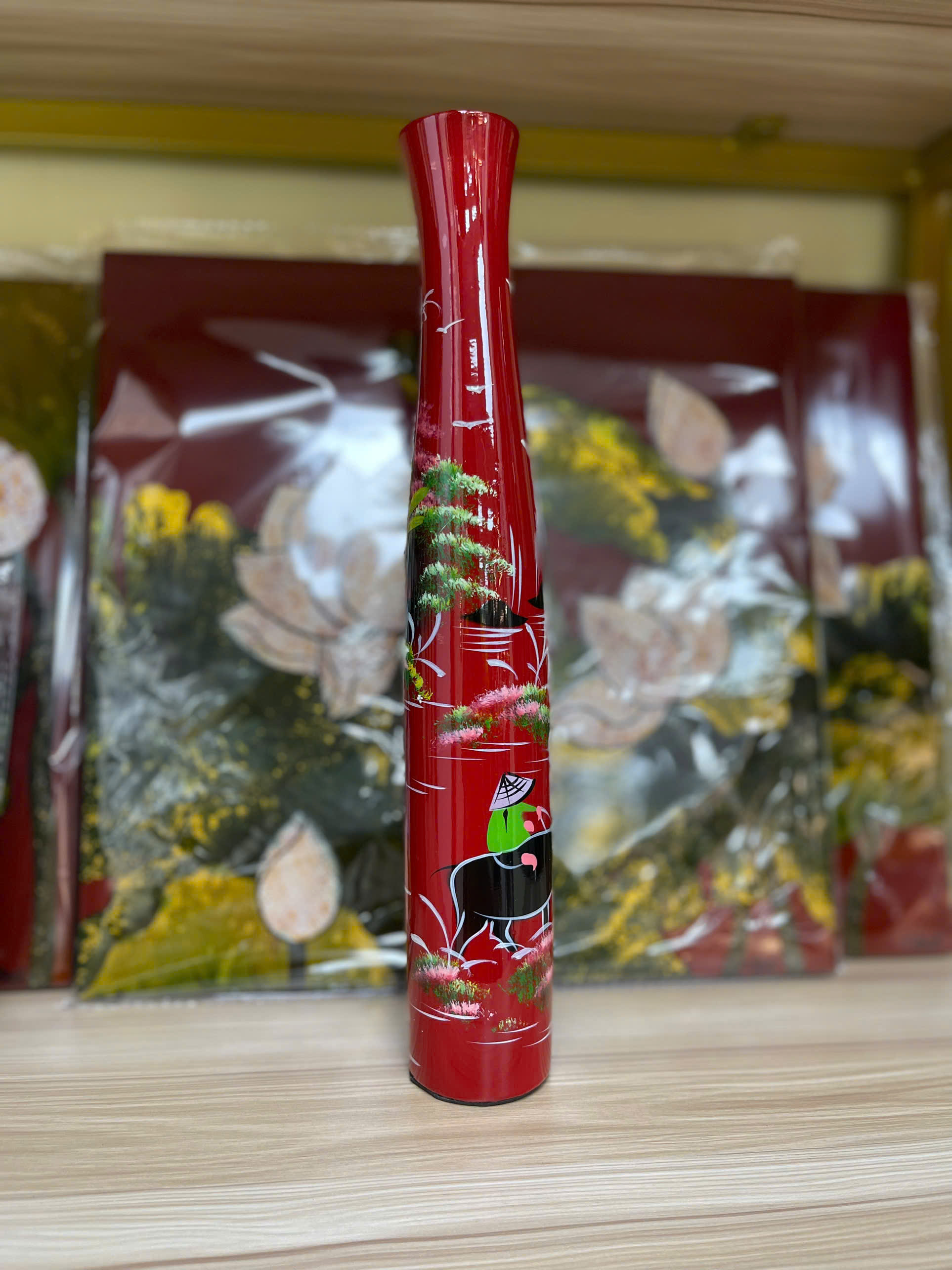 Lọ sơn mài cao 30cm-SMTB