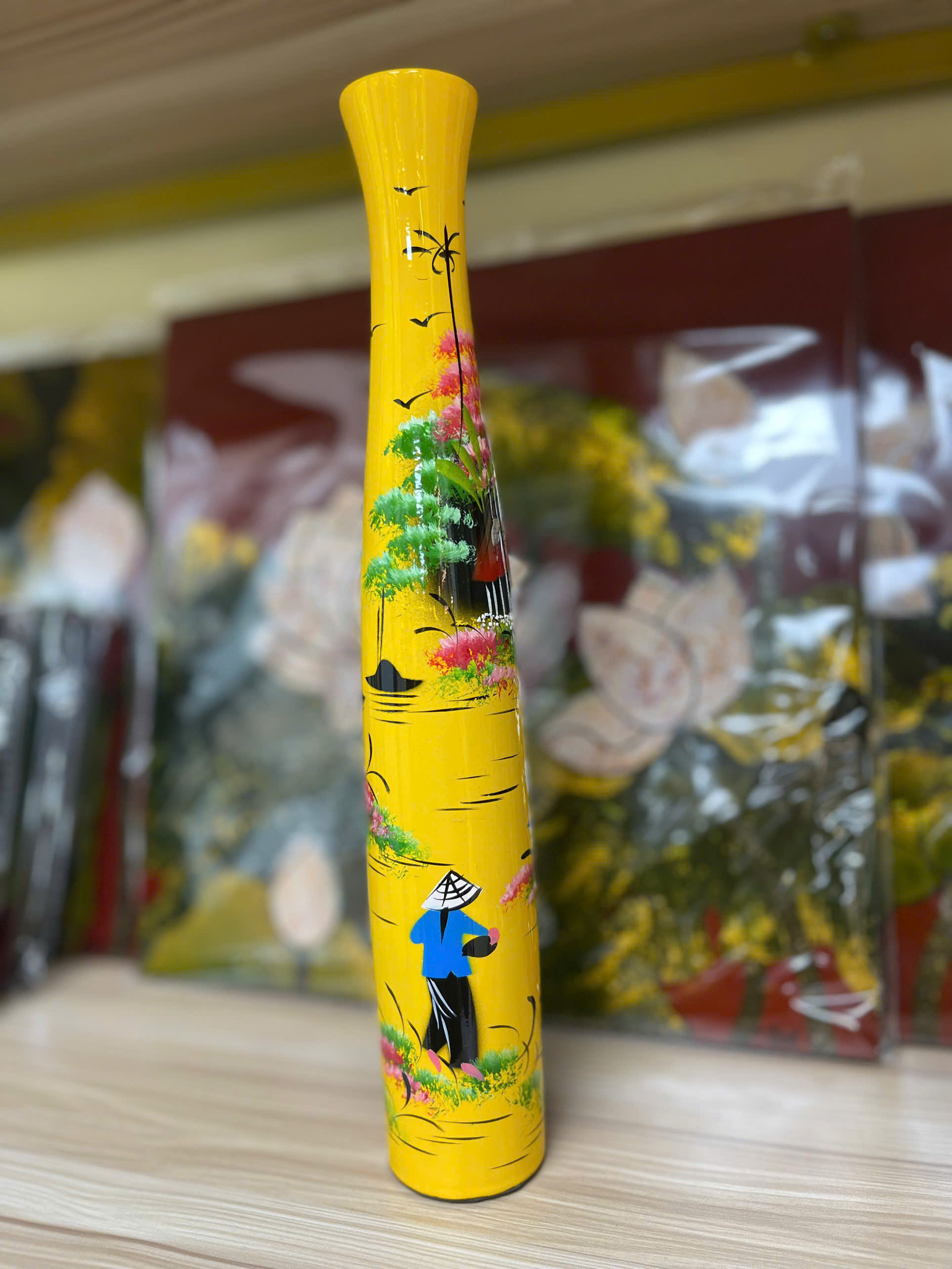 Lọ sơn mài cao 30cm-SMTB