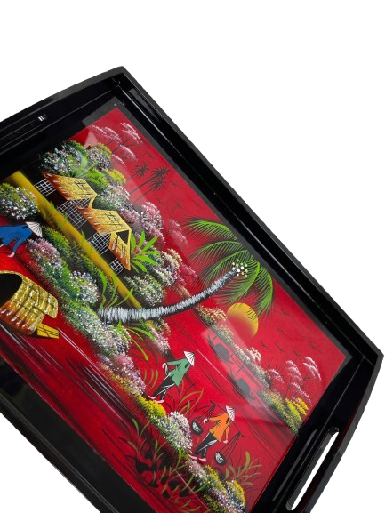 Khay sơn mài CN Đồng Quê 399-SNTB