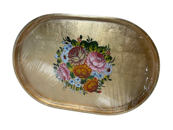 Khay sơn mài oval-SMTB